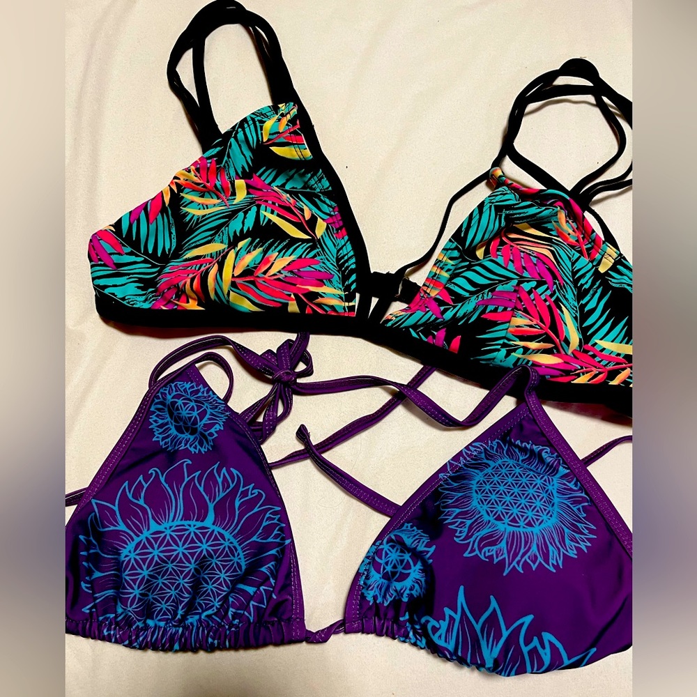 Two bikini tops!